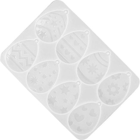 Moules à savon en silicone en forme d'œufs, moules en résine uniques pour Pâques, pour la décoration de savons artistiques