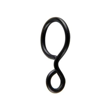 IDEAS 12 - Anello in metallo Gancio Nero (1/2)