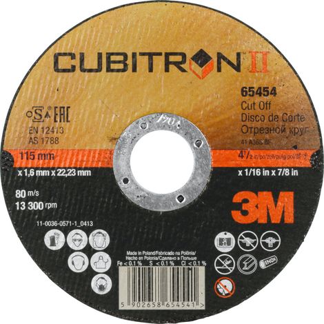 Taglio Disco Cubitron Ii 115X1,6Mm 3M (1/2)