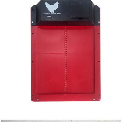 Automatischer Hühnerstalltüröffner mit Lichtsensor, rot, automatisch