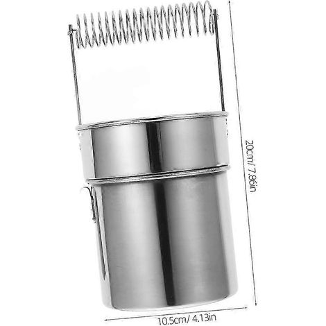 Nettoyeur de pinceaux double couche, gobelet de nettoyage de pinceaux, seau de nettoyage de pinceaux en acier inoxydable (1/5)