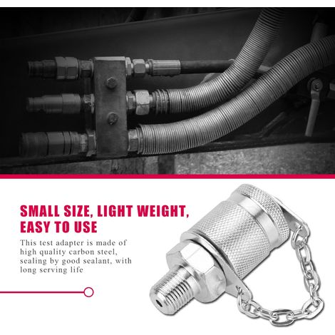 Adaptateur de raccordement pour point de test de pression hydraulique 63 MPa/630 BAR (G1/8) (1/5)