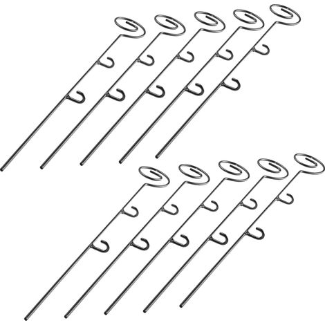 Support de plante, hauteur 50 cm, plastique durable, paquet de 10 pièces, adapté pour les orchidées, esthétique minimaliste (1/5)