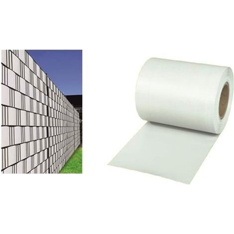 TrAdE Shop Traesio - Frangivista Rotolo Bianco Pvc Per Balconi Ringhiere Recinzioni Protezione 19cmx35mt 54561 - (1/5)