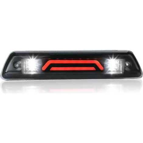 Troisième feu stop à LED rouge et blanc fumé, comme illustré (1/5)