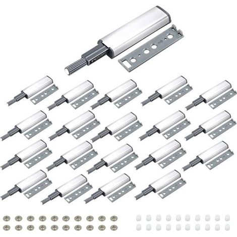 Poussoir magnétique Push to Open pour porte d'armoire – 20 pièces, blanc (1/4)