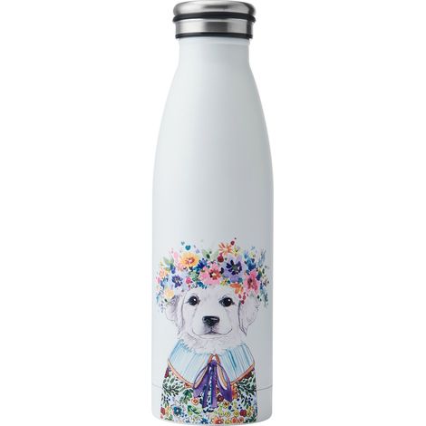 Mikasa Tipperleyhill Bottle de acqua isolata de acciaio inox on-the-go, idratazione de bottiglia de doppia parete mantiene le bevande calde per 12 h e fredde per 18 h, 500 ml