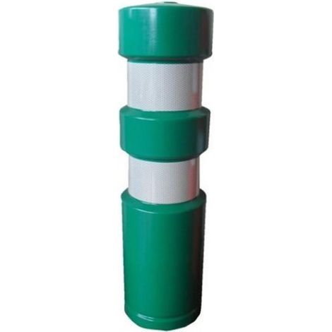 baliza plastico 200x750mm reflex verde utiliza llave 390.4 ,taco y broca 14mm.