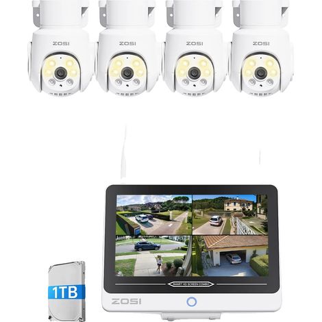 Sicherheitskamerasystem, 5MP Auflösung, Zwei-Wege-Audio, 5MP 4 Kameras 1TB (1/2)