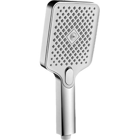 Shower Head - 3 Spray Modes - Handheld - High Pressure - ABS Body Stainless Steel Hose - For Home Bathroom - 1 Unit (1/4)