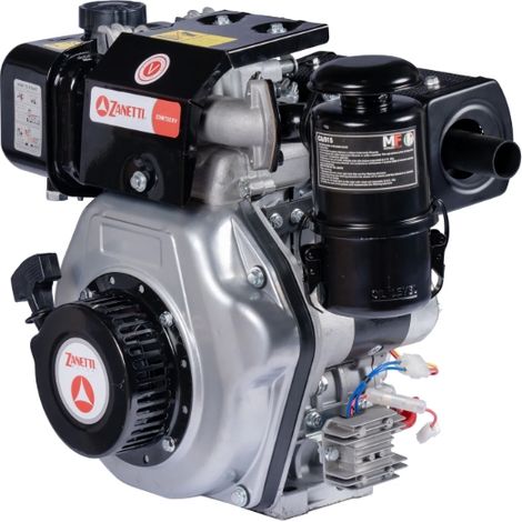 Motor komplett ZANETTI ZDM73C1MEV 246 cc Konische Welle Di 23 elektrische diesel