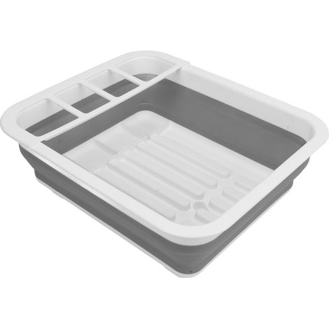 Égouttoir à vaisselle pliable et portable, gain de place, idéal pour la cuisine, les camping-cars et les voyages. (1/5)