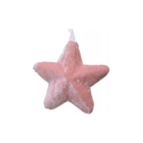 Pendentif sapin de Noël étoile 11 cm mix de motifs