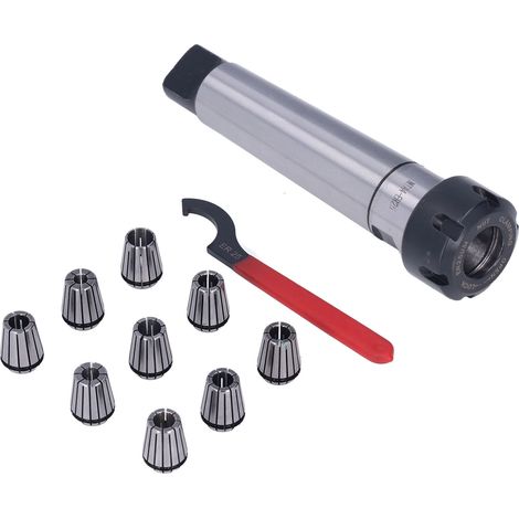ER25 MTA4 Spannzangenfutter mit M16 Verlängerungsstange, CNC-Fräs- und Drehwerkzeugsatz, Präzisionsspannzange, Hochleistungsklemme, Komplettset. (1/5)