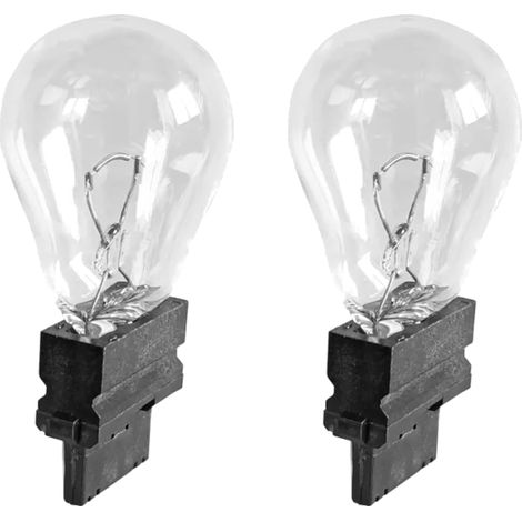 2x Ampoule 3156 12V P27W W2.5x16d 32CP S25d simple filament voiture américaine asiatique recul boite, transparent (1/5)