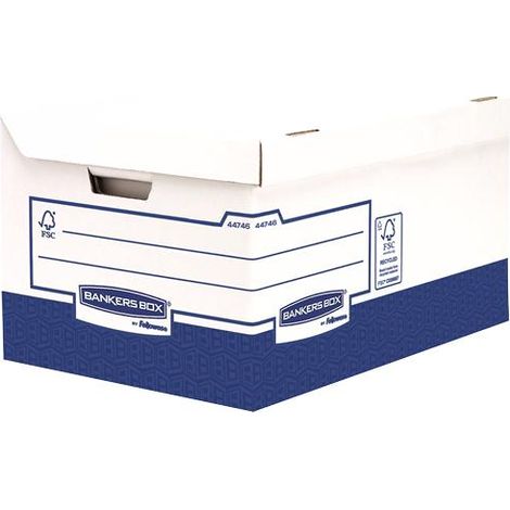 Scatola archivio Fellowes Maxi Heavy Duty - bianco/blu - TU
