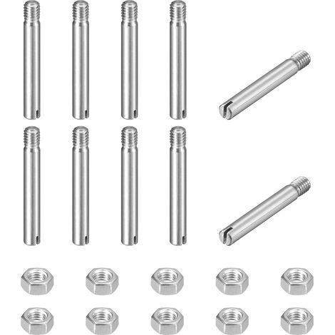 10Pcs Goupille Cylindrique À Fente M3 x 22mm 304 Acier Inoxydable (1/5)