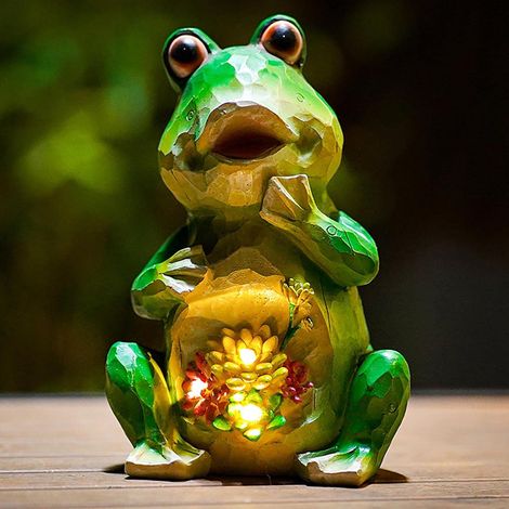 Solar Turtle Statue Garden Ornaments, Turtle Figurine Outdoor Decorations Garden Turtle Figurine Garden Decor, Solar Garden Ornaments for Patio, Yard, Lawn (1/4)