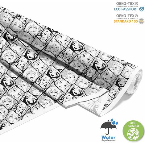 TESSUTI DECORATIVI PER ESTERNI OXFORD - Motivo Ahegao Manga (1/5)