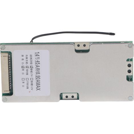 14S 45A Lithium Battery Protection BMS PCB Board with Balance Charge