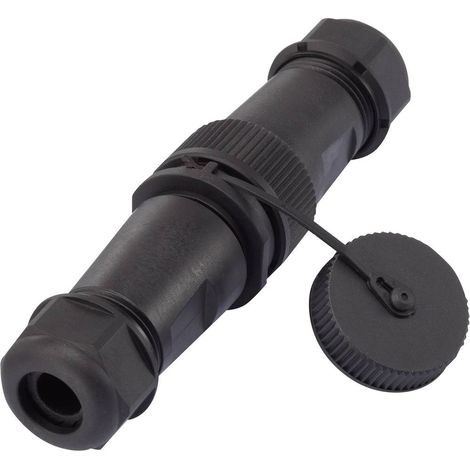 TRU COMPONENTS 1094579 ADATTATORE SPINA DRITTA, PRESA DRITTA TOT POLI: 2 1 PZ. (1/3)