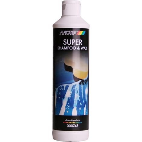 Motip shampoo 500 ml super shampo con cera auto moto bici (1/2)