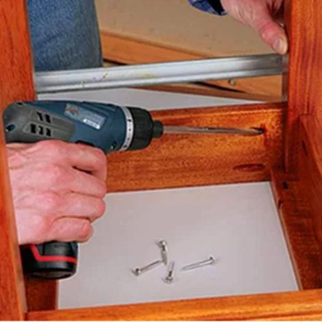 Outil de perçage incliné pour le travail du bois, 46 pièces, en argent. (1/5)