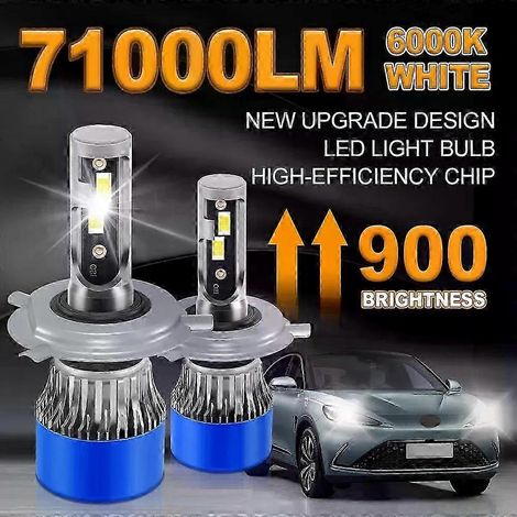Phare LED H7 H4 H11 300 W haute puissance H1 H8 H9 H13 Hb4 Hb3 9005 9006 9004 9007 9012 Turbo Lampes 6000 K Blanc Feux de voiture 12 V ( 9005-HB3 ) (1/5)