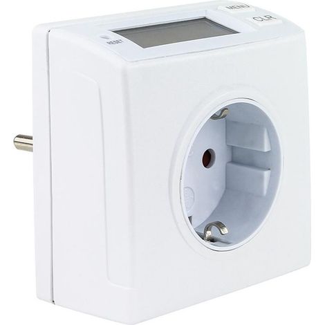 Medidor de energía compacto completamente blanco (por 12) (1/2)