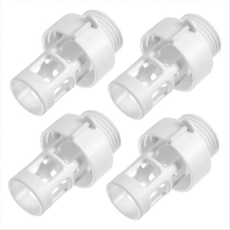 4-teiliger Poolablauf-Anschlussadapter, Schlauchanschluss 10184, runder Adapter für Pumpe und Filteranlage, Teichreinigungszubehör, 4-teiliges kompatibles Set (1/5)