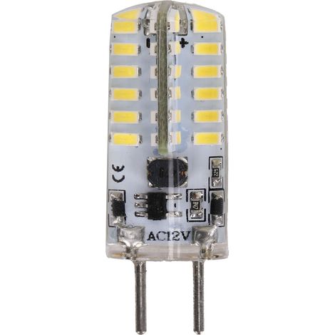 Ampoule LED GY6.35, petite ampoule en silicone 48 LED, 3 W 300 lm, ampoule miniature pour suspensions, plafonniers, appliques murales, lampes de table, blanc froid. (1/5)