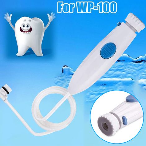 Accessoires d'hygiène buccale : tuyau d'arrosage et poignée en plastique pour hydropulseur Waterpik WP-100 et WP-900 (1/5)