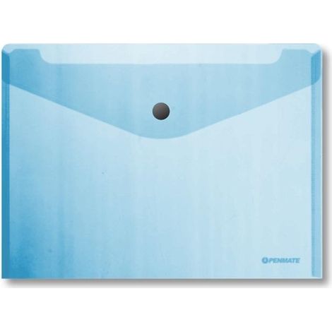 Penna con busta a scatto blu A6 PP-235