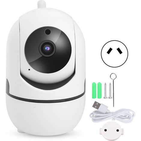 Caméra IP sans fil 1080P HD, vision nocturne infrarouge, suivi humain, moniteur de sécurité domestique AC 100V-240V prise AU (1/5)