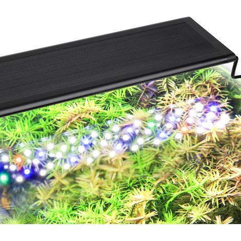 Éclairage Aquarium 24/7, 26W Full Spectrum Led Light, Lampe Fish Tank Avec 9 Couleurs et 10 Luminosités Réglables Pour Tanks 75-82cm (1/5)