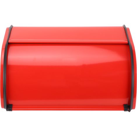 Boîte à Pain Rétro Multifonction Portable Bonne Étanchéité Fer – Container Rangement Comptoir Réfrigérateur Cuisine Armoire, Rouge (1/5)