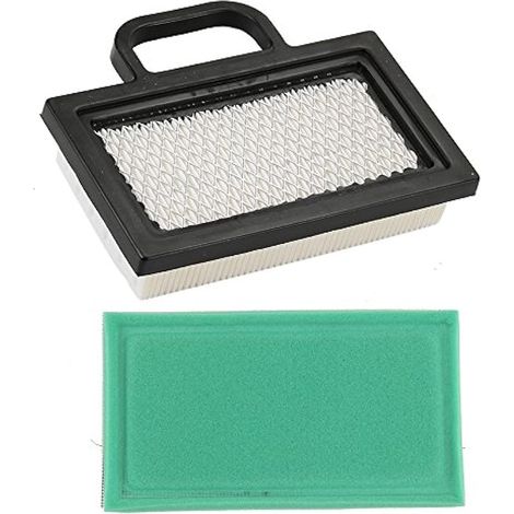 Compatible avec le filtre à air 698754 499486 et le préfiltre 273638 273638S pour les moteurs John D140 D130 L120 X135R X140 X155R X165 LA135 LA120 LA130 Briggs 18-26 HP Intek V-Twins (1/4)