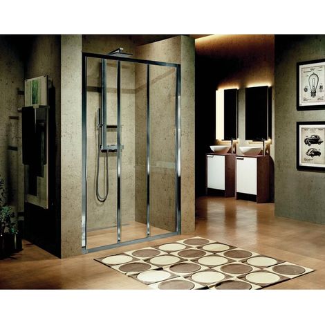 Paroi de douche - Ocean P - NOVELLINI - H. 195 cm - l. 96-102 cm (1/2)
