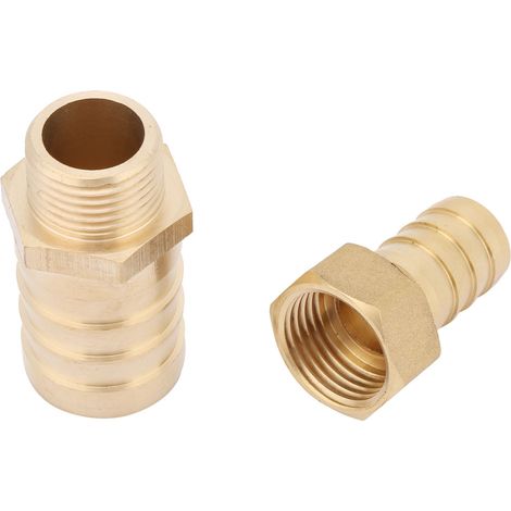 Reduziermuffe aus Messing mit Widerhaken, Innengewinde-Rohrverschraubungsadapter (16-25 mm) (1/5)