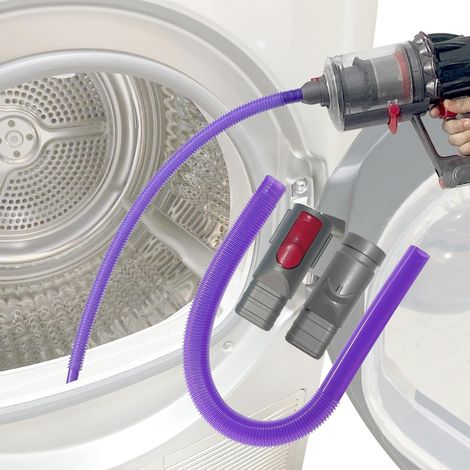 Kit de nettoyage pour grille d'aération de sèche-linge compatible avec DC30 DC31 DC34 DC35 V7 V8 V10 V11 V12 V15 - Raccord de tuyau de nettoyage pour sèche-linge - Long connecteur de (1/5)