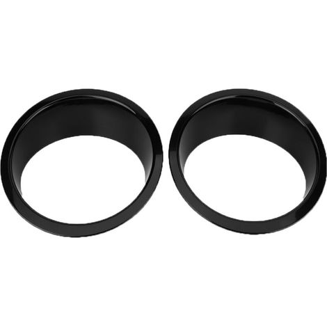 Cubiertas de faros para Jeep Wrangler 2007-2017, par decorativo en negro (1/4)