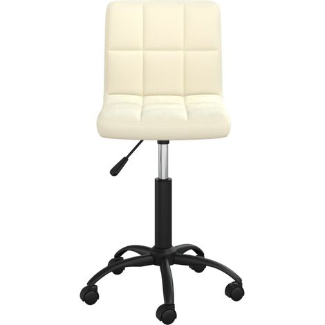 Maison Exclusive - Sedia da Pranzo Girevole Crema in Velluto