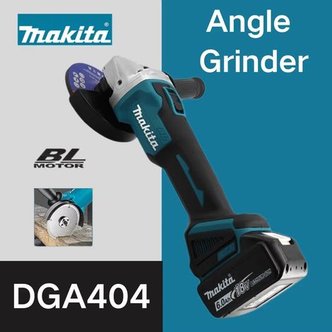 Makita – meuleuse d'angle sans balais DGA404, 125mm, batterie Li-ion, coupe sans fil, polissage, meulage pour batterie Makita 18V, Original (1/5)