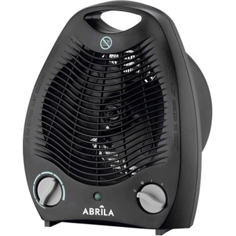 Termoventilatore Elettrico Lampada 2000w Nero Termostato Reg. 2Potenze 3Funzioni, System. Sicurezza 29,5x21,9x13,1 cm