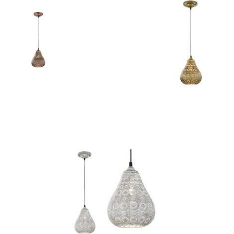 Suspension orientale Jasmin métal dorée Ø19cm E14 Trio (1/5)