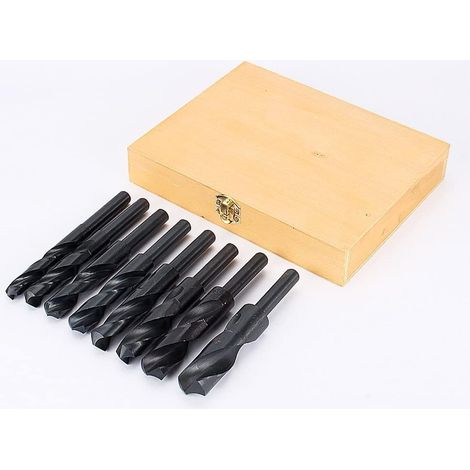 PUNTE TRAPANO 8 pz PER FERRO HSS 14 25,5 MM RIDOTTE METALLO ACCIAIO CASSETTA