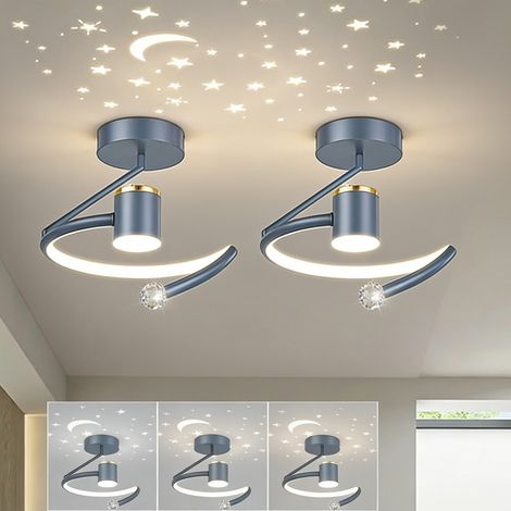 2Petite suspension LED, éclairage de couloir, Ø 24 cm, plafonnier LED, 3 couleurs de variation, pour hall d'entrée, dressing, escalier et couloir (1/5)