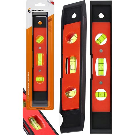 NIVEAU MAGNÉTIQUE 230 mm MINI COMPACT AVEC AIMANT 3x PETIT VIBELL (1/5)