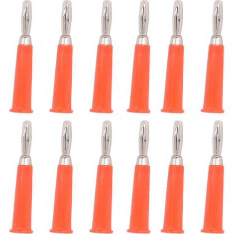 Lot de 100 fiches banane 4mm rouges, laiton et alliage de zinc avec ABS, connecteurs à souder pour batteries de camion (1/5)