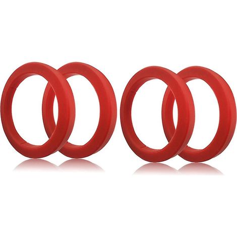 Joint de groupe de 4 pièces, 8 mm, pour machine à café expresso E61 - Anneau en silicone rouge compatible avec Expoba (1/5)